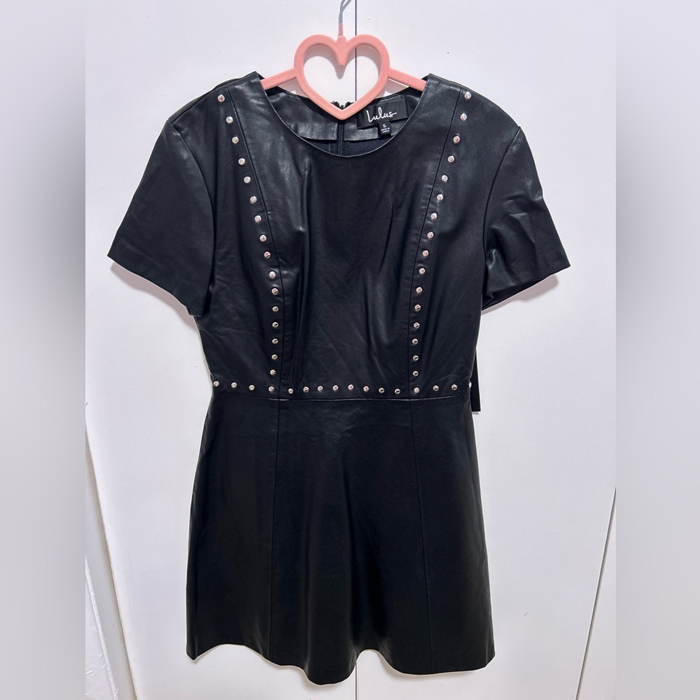 Lulus - Black Vegan Leather - Small - Never Worn